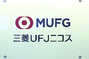 Mitsubishi UFJ NICOS signage and logo